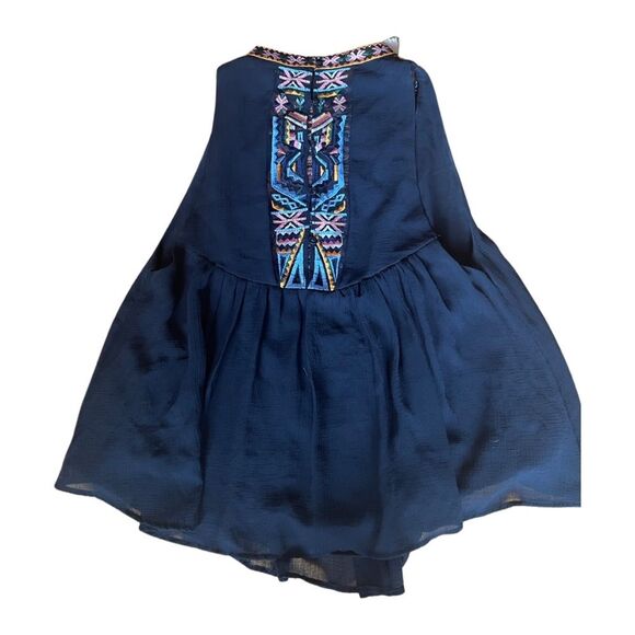 Zara NWOT Embroidered Halter Flowy Tank - Picture 9 of 12